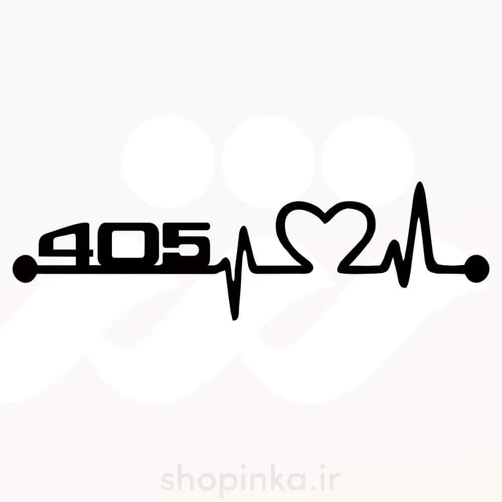 برچسب ماشین طرح ضربان قلب 405