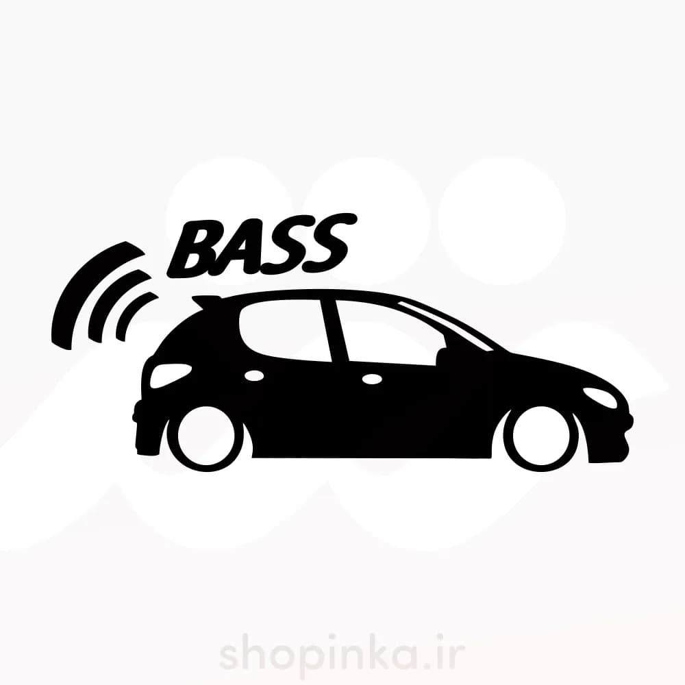 برچسب ماشین طرح ماشین BASS مناسب برای پژو 206