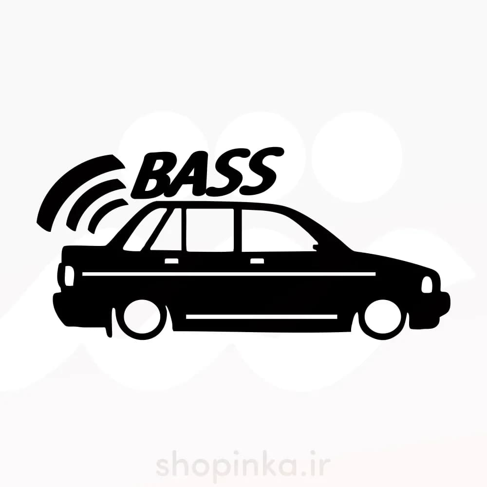 برچسب ماشین طرح ماشین BASS مناسب برای پراید